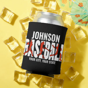 Rafraîchisseur Pour Canette Équipe de baseball AJOUTER NOM Champion Joueur de