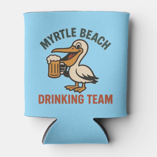 Rafraîchisseur Pour Canette Équipe De Boissons De Myrtle Beach (Devant)