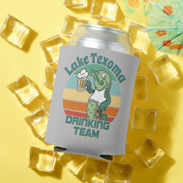 Rafraîchisseur Pour Canette Équipe De Boissons Du Lac Texoma Personnaliser Pou (Été in situ)