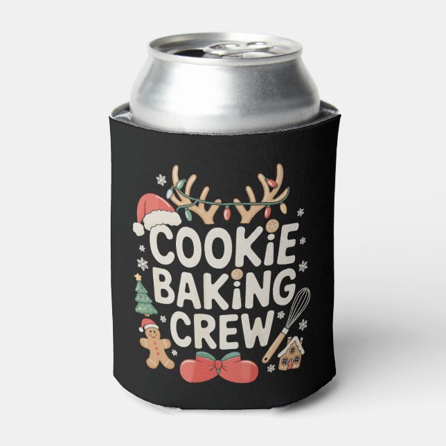 Rafraîchisseur Pour Canette Équipe de fabrication de biscuits Renne Cerfs Gâte (Can devant)