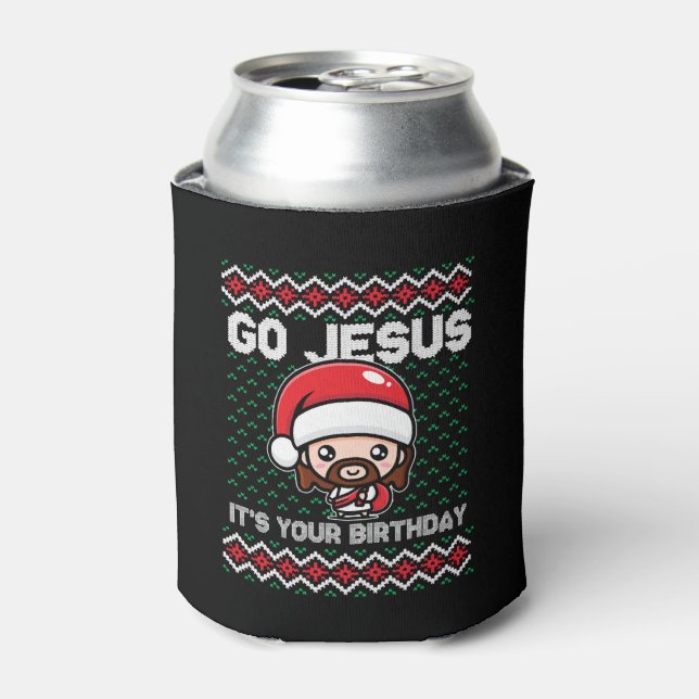 Rafraîchisseur Pour Canette Équipe de Jésus Birthday (Can devant)