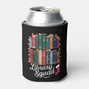 Rafraîchisseur Pour Canette Équipe de lecture de la bibliothèque de Noël amour