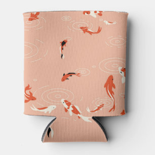 Rafraîchisseur Pour Canette Etang de poissons Koi, motif sans soudure.