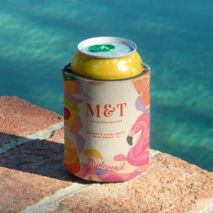 Rafraîchisseur Pour Canette Été au bord de la piscine, thème tropical, enterre