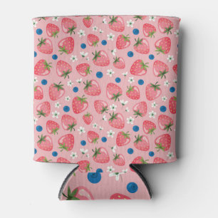 Rafraîchisseur Pour Canette Eté fraise, arrière - plan caricaturale.