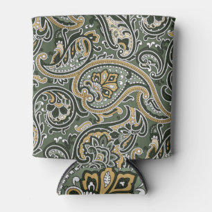 Rafraîchisseur Pour Canette Ethnique Orientale Paisley, Vintage Sans Couche.