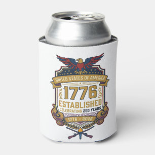 Rafraîchisseur Pour Canette Étui de bière vintage USA 250 ans 1776 - Cadeau pa