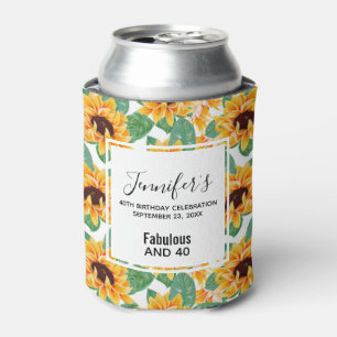 Rafraîchisseur Pour Canette Fabulous et 40 Jolies tournesols Motifs