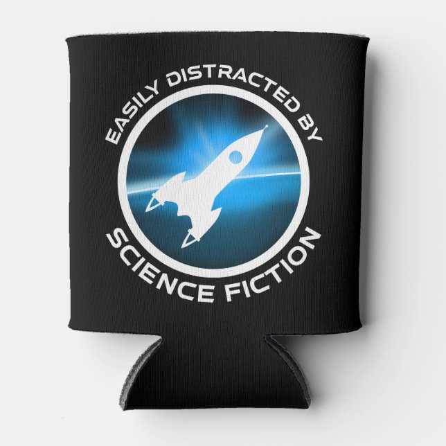 Rafraîchisseur Pour Canette Facilement Distrait Par La Science-Fiction (Devant)