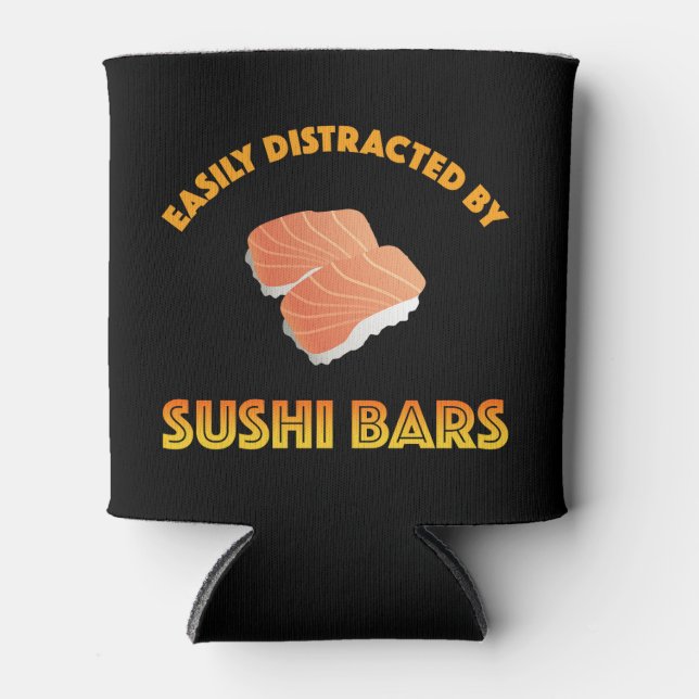Rafraîchisseur Pour Canette Facilement Distrait Par Les Bars À Sushi (Devant)
