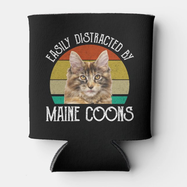Rafraîchisseur Pour Canette Facilement Distrait Par Les Maine Coons (Devant)