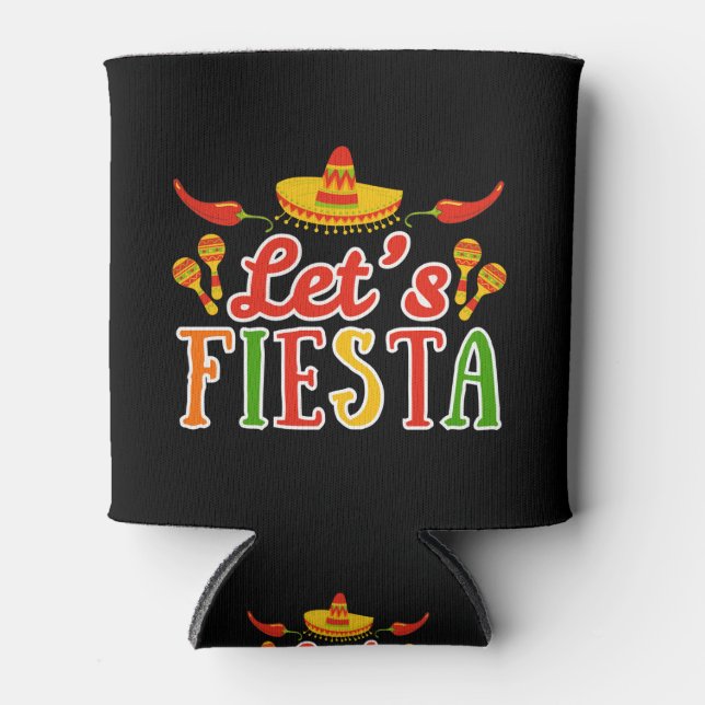 Rafraîchisseur Pour Canette Faisons la fête Cinco de Mayo (Devant)