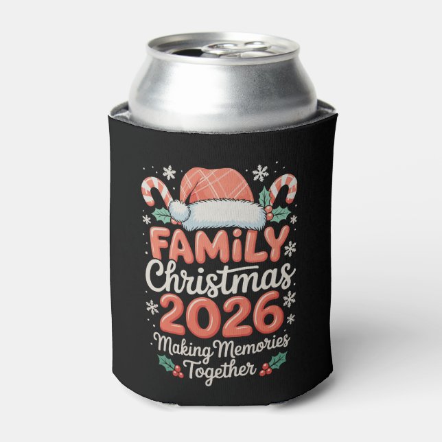 Rafraîchisseur Pour Canette Family Christmas 2026 Making Memories Together (Can devant)