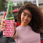 Rafraîchisseur Pour Canette Fancy Romantic Rouge & Rose Amour Vous Motif<br><div class="desc">Fancy Romantic Rouge & Rose Amour Vous Motif</div>