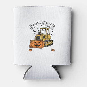 Rafraîchisseur Pour Canette Fantôme d'Halloween Boo Dozer Bulldozer Drôle_1