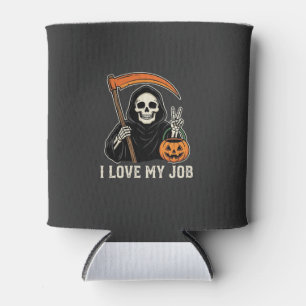Rafraîchisseur Pour Canette Faucheur J'adore Mon Travail Design Halloween
