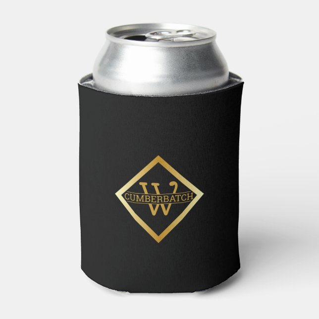 Rafraîchisseur Pour Canette Faux Gold Axis Monogram – Noir & Or (Can devant)