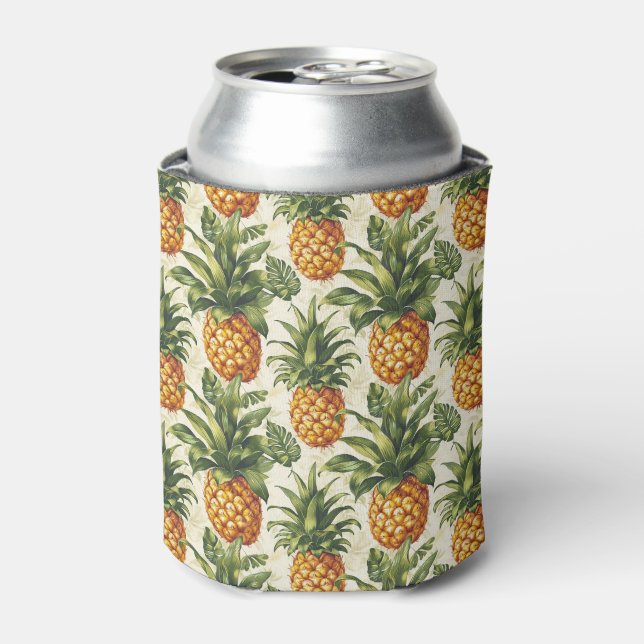 Rafraîchisseur Pour Canette Faveur de fête d'ananas tropical (Can devant)