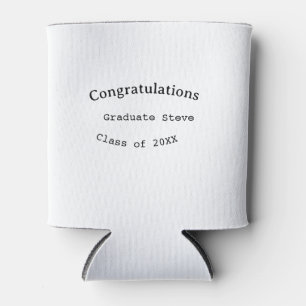 Rafraîchisseur Pour Canette Félicitations diplômé nom promotion 20XX type w