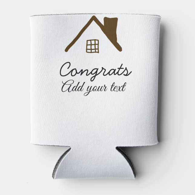 Rafraîchisseur Pour Canette Félicitations nouveau propriétaire immobilier inau (Devant)