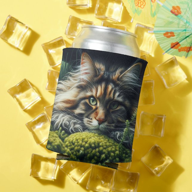 Rafraîchisseur Pour Canette Feline du gardien forestier (Été in situ)
