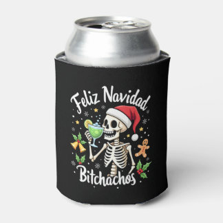 Rafraîchisseur Pour Canette Feliz Navidad Bitchachos Drôle Crâne Espagnol Joye