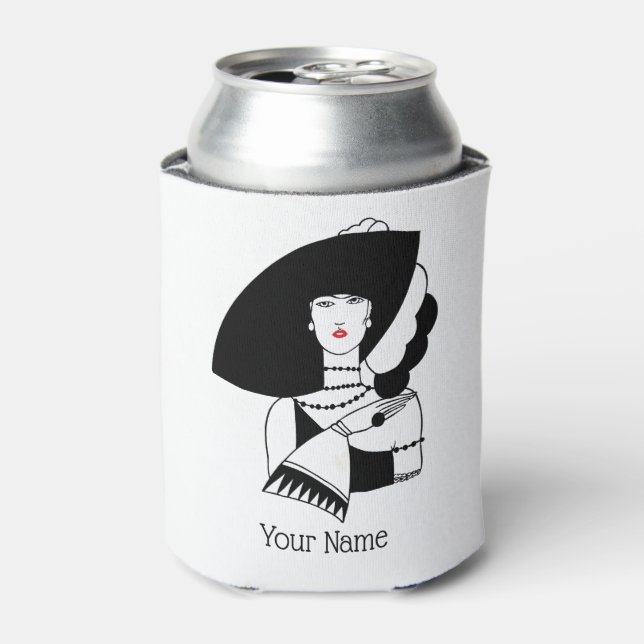 Rafraîchisseur Pour Canette Femme Art Déco En Gros Gants Casquettes RL (Can devant)