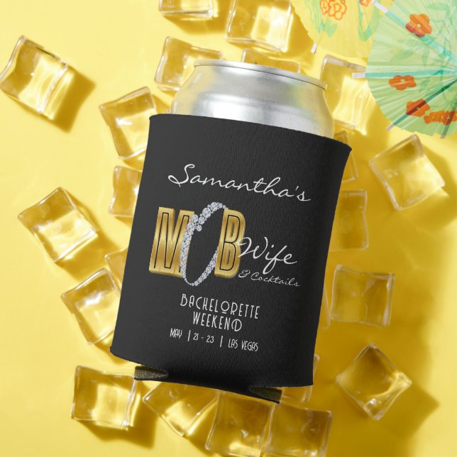 Rafraîchisseur Pour Canette Femme de Mob & Cocktails Soirée de Bachelorette Bl (Été in situ)