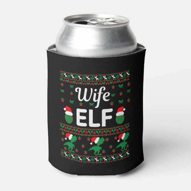 Rafraîchisseur Pour Canette femme elf noël laide pull (Can devant)