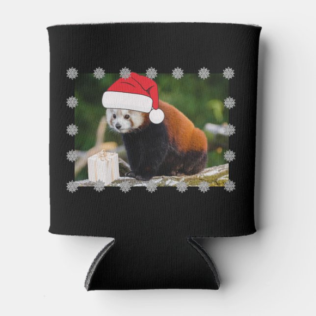 Rafraîchisseur Pour Canette Festive Red Panda Christmas (Devant)