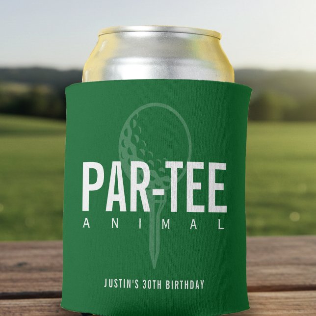 Rafraîchisseur Pour Canette Fête d'anniversaire d'animal de Tee de golf Par (Créateur téléchargé)