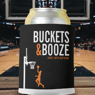 Rafraîchisseur Pour Canette Fête d'anniversaire de basketball adulte Buckets &