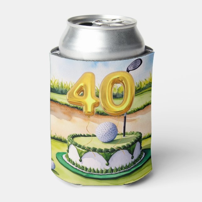 Rafraîchisseur Pour Canette Fête d'anniversaire des 40 ans de GOLF (Can devant)