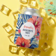 Fête de demoiselle d'honneur tropicale Motif de fl