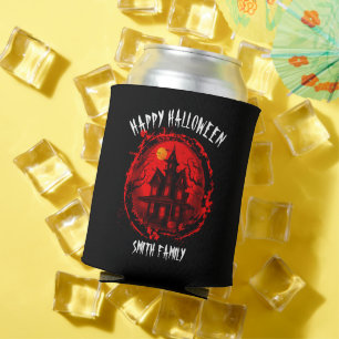RAFRAÎCHISSEUR  POUR CANETTE FÊTE DE FAMILLE MAISON HANTÉE HALLOWEEN SUR MESURE