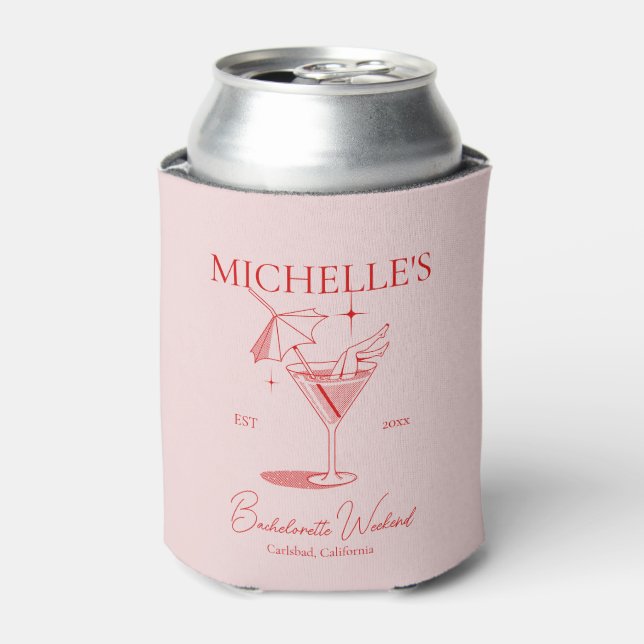 Rafraîchisseur Pour Canette Fête de Filles de Cocktail Rétro pour une Future M (Can devant)