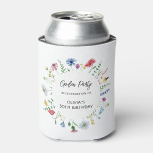 Rafraîchisseur Pour Canette Fête de jardin Anniversaire de fleurs sauvages
