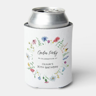 Rafraîchisseur Pour Canette Fête de jardin Anniversaire de fleurs sauvages