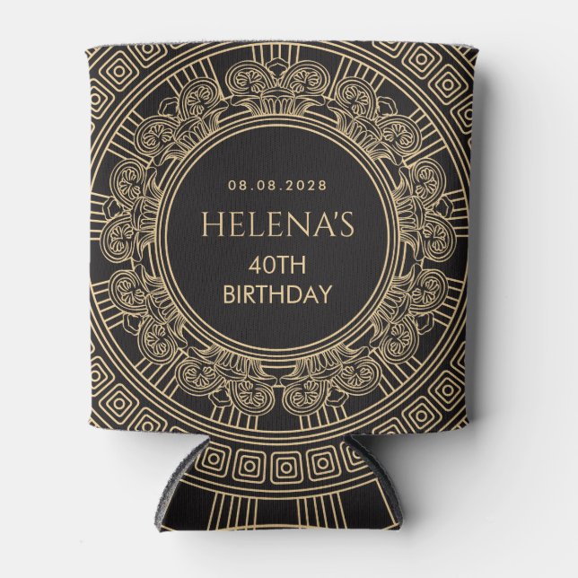 Rafraîchisseur Pour Canette Fête de la Grèce antique avec COULEURS PERSONNALIS (Devant)