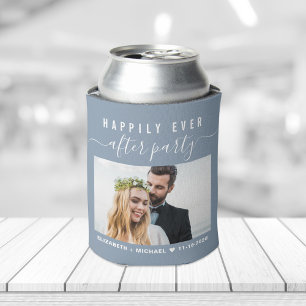 Rafraîchisseur Pour Canette Fête de mariage heureux pour toujours Photo Bleu P