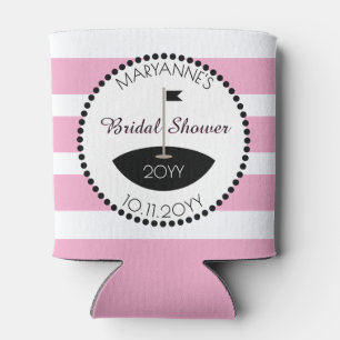 Rafraîchisseur Pour Canette Fête des mariées de golf rose personnalisée