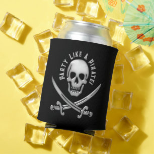 Rafraîchisseur Pour Canette Fête des Pirates Jolly Roger