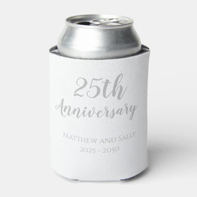 Rafraîchisseur Pour Canette Fête du 25e anniversaire (Can devant)
