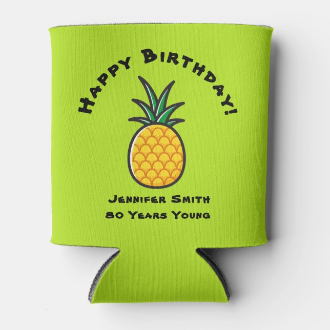 Rafraîchisseur Pour Canette Fête Tropicale Ananas (Devant)