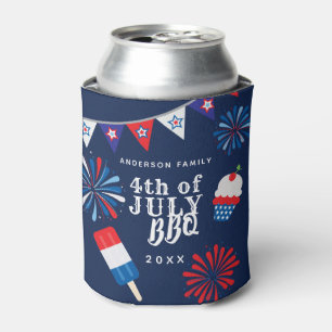 Rafraîchisseur Pour Canette Feu d'artifice 4 juillet BBQ