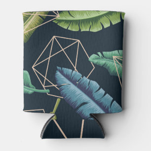 Rafraîchisseur Pour Canette Feuilles Abstraits : Ligne Polygonale Sans Couche.
