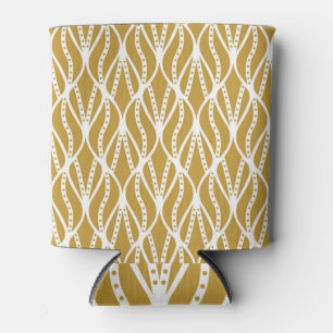 Rafraîchisseur Pour Canette Feuilles Art Déco, motif classique sans couture.