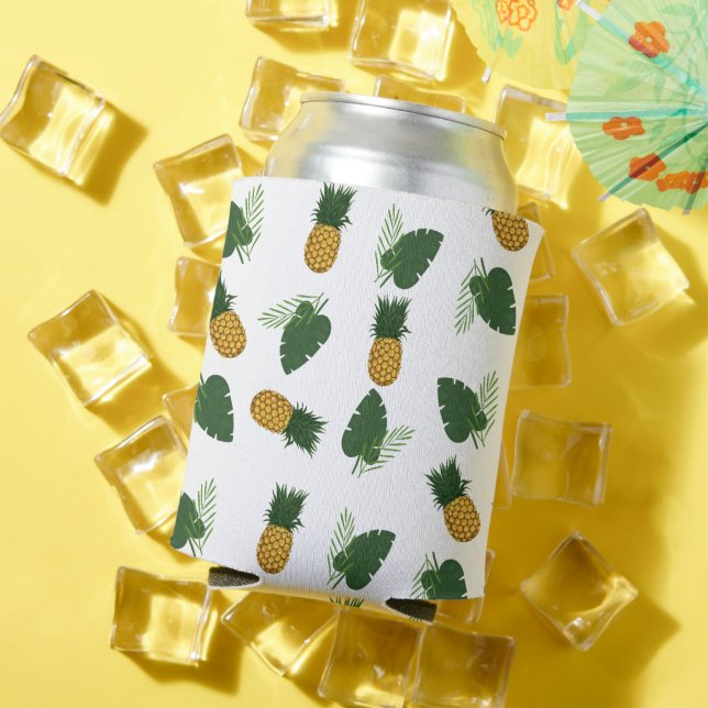 Rafraîchisseur Pour Canette Feuilles D'Ananas Et De Palmiers (Été in situ)