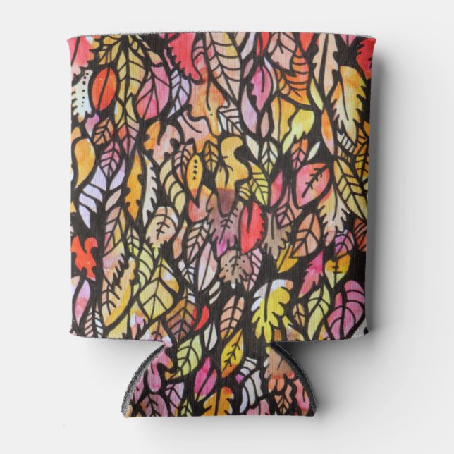 Rafraîchisseur Pour Canette Feuilles d'automne (Devant)