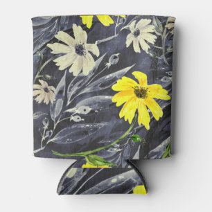 Rafraîchisseur Pour Canette Feuilles d'automne, baies : motif d'aquarelle.